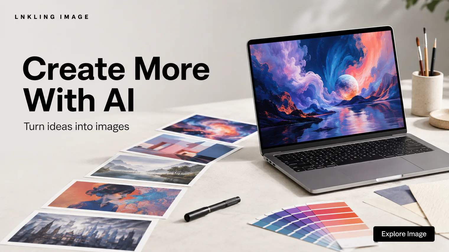 AI image tool campaign poster generated by ChatGPT Image 2 from the shared prompt